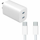 4XEM 45W 10FT USB-C to USB-C Laptop GaN Charging Kit - White