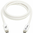 Eaton Tripp Lite Series USB4 40Gbps Cable (M/M) - USB-C, 8K 60 Hz, 240W PD Charging, White, 1 m (3.3 ft.)