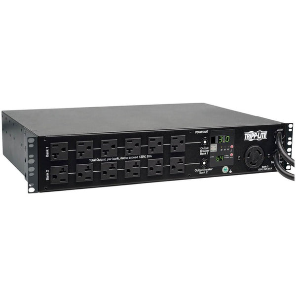 Tripp Lite PDU Metered ATS 120V 30A 24 5-15/20R; 1 L5-30R 2URM TAA
