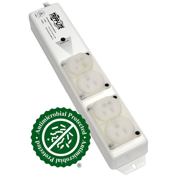 Tripp Lite Safe-IT Power Strip Hospital Medical Antimicrobial 120V 4 Outlet UL60601-1 UL60950-1 Metal
