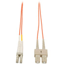 Tripp Lite 10M Duplex Multimode 62.5/125 Fiber Optic Patch Cable LC/SC 33' 33ft 10 Meter