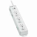 Eaton Tripp Lite Series Safe-IT UL 1363 Medical-Grade Power Strip, 6 Hospital-Grade Outlets, USB Charging, Safety Covers, Antimicrobial, 6 ft. Cord