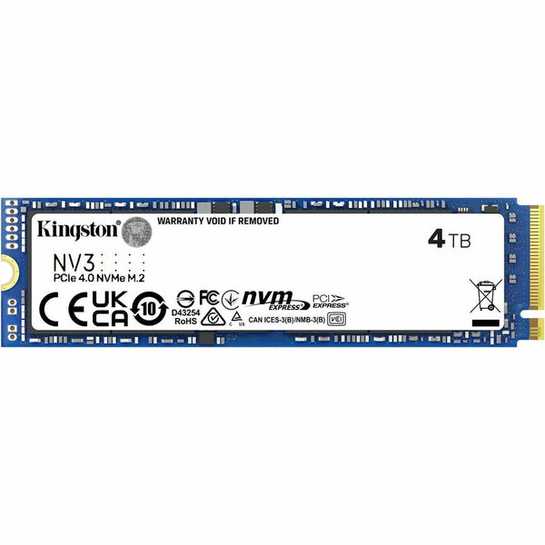 Kingston NV3 4 TB Solid State Drive - M.2 2280 Internal - PCI Express NVMe (PCI Express NVMe 4.0 x4)