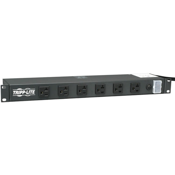 Tripp Lite Power Strip Rackmount Metal 120V 5-15/20R 12 Outlet 15' Cord 1U