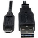 Tripp Lite 3ft USB 2.0 High Speed Cable Reversible A to 5Pin Micro B M/M