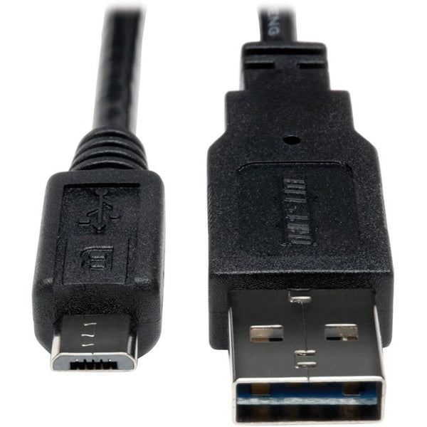 Tripp Lite 3ft USB 2.0 High Speed Cable Reversible A to 5Pin Micro B M/M