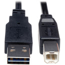 Tripp Lite 10ft USB 2.0 High Speed Cable Reverisble A to B M/M