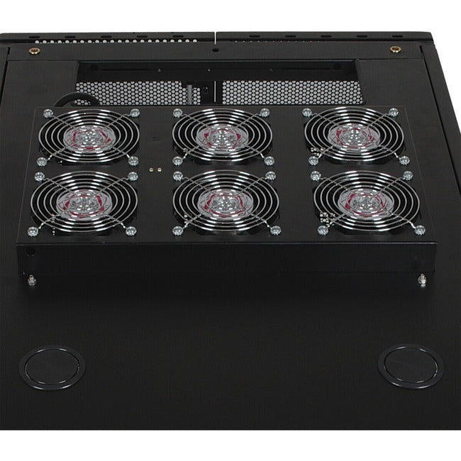 Tripp Lite Intl Rack Enclosure Server Cabinet Roof Mount Fan Panel Airflow Mgmt 230V
