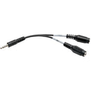 Tripp Lite 6in Audio Splitter 2x3 Position to 4-Position 3.5mm 6"