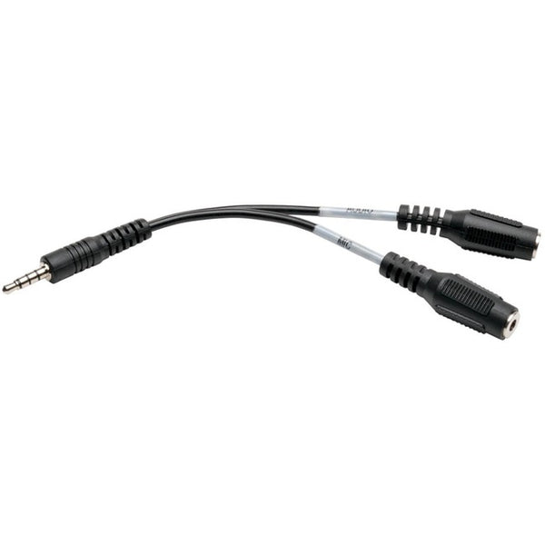 Tripp Lite 6in Audio Splitter 2x3 Position to 4-Position 3.5mm 6"