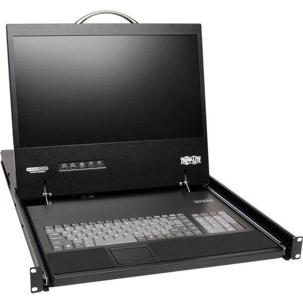 Tripp Lite 8-Port IP Rack Console Cat5 KVM Switch 19" LCD 1+1 User 1URM
