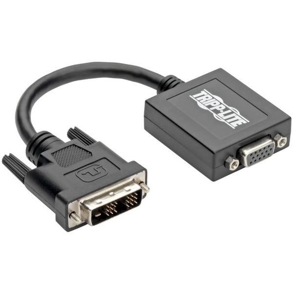 Tripp Lite 6in DVI-D to VGA Adapter Active Converter Cable 6" 1920x1200 - DVI/VGA for Video Device, Monitor, Projector - 6" - 1 x DVI-D (Single-Link) Male Digital Video - 1 x HD-15 Female VGA, 1 x Micro Type B Female USB - Black