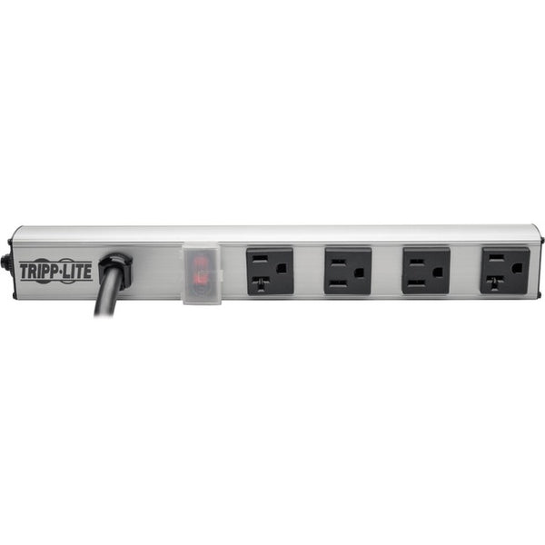 Tripp Lite Power Strip 120V 2 5-15R; 2 5-20R 15' Cord 12 Inch Length Metal