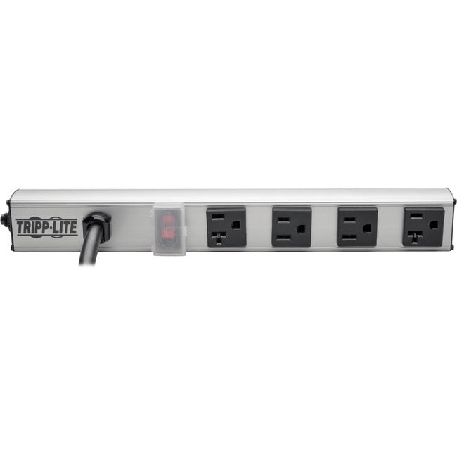 Tripp Lite Power Strip 120V 2 5-15R; 2 5-20R 15' Cord 12 Inch Length Metal