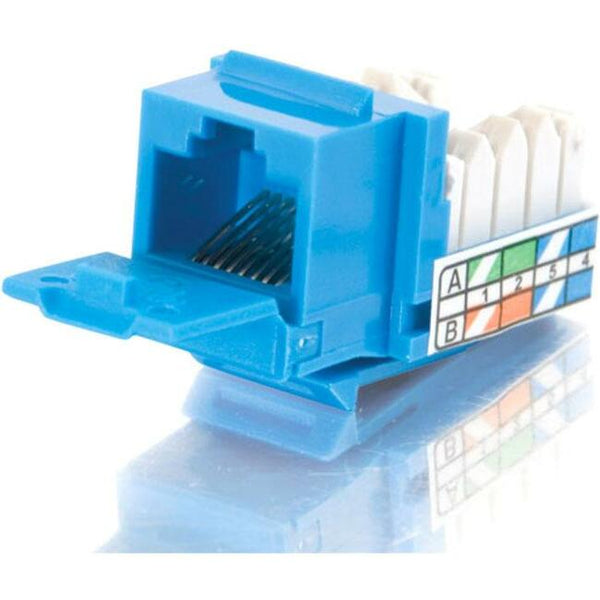 C2g 90° Cat5e Rj45 Utp Keystone Jack - Blue