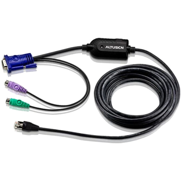 Aten Network Cable - 15 Pin Hd D-sub (hd-15) - Female - Rj-45 - Male - 15 Feet