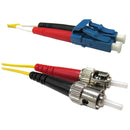 Weltron 6x 10 Meter, Single Mode Fibre Cables (st To Lc.)
