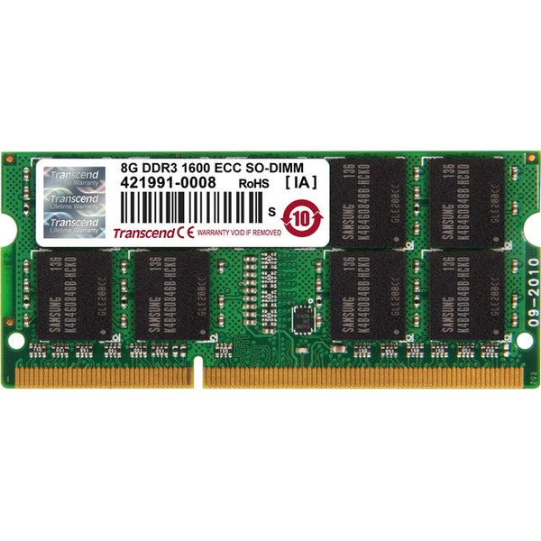 Transcend Information 8gb Ddr3 1600 Ecc-so-dimm 2rx8