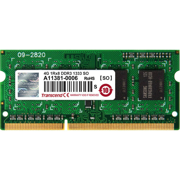 Transcend Information 4gb Ddr3 1333 So-dimm 1rx8