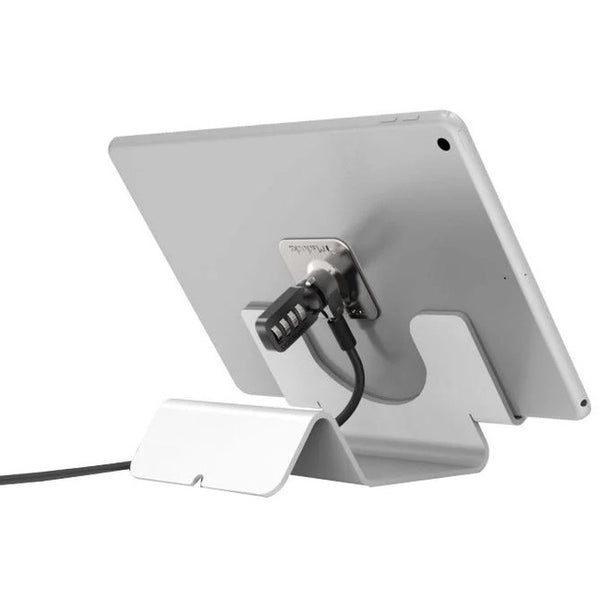 Compulocks Brands, Inc. Universal Security Tablet Holder White - With Security Coiled Cable Lock And Pla