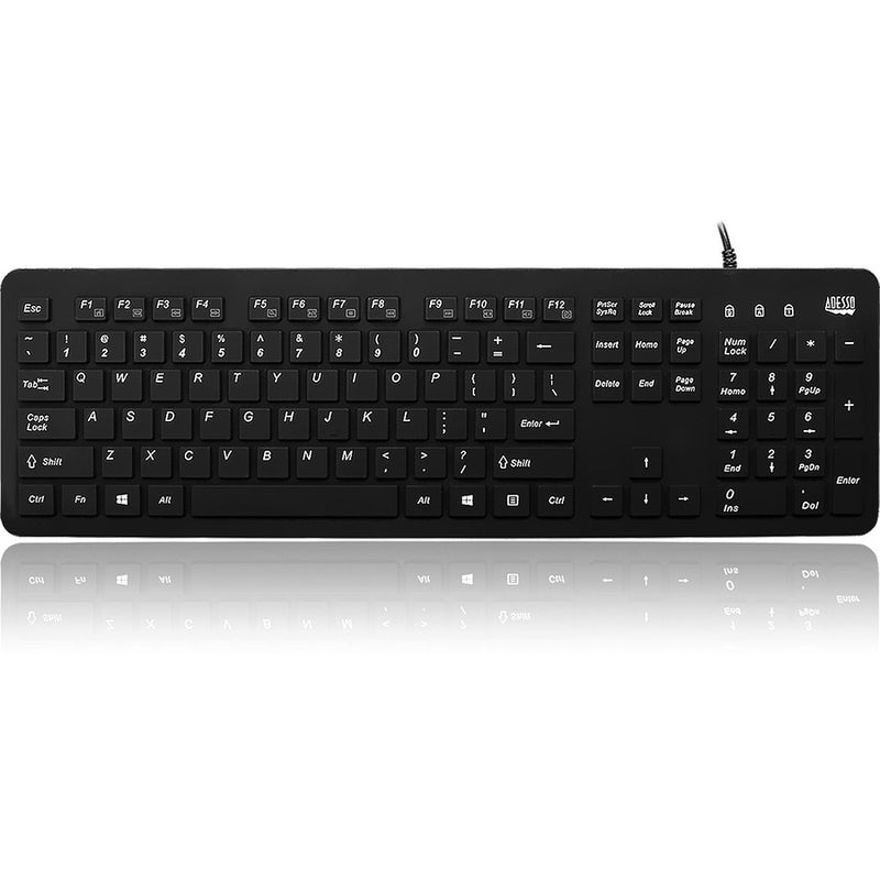 Adesso Ip67 Rated Waterproof, Antimicrobial  Multimedia Usb Keyboard ,  Perfect