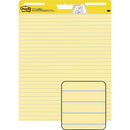 3m Display Materials And Syste Ruled Easel Pad Yellow 25 In X 30 In