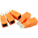 Axiom Rj-45 Cat6 Crossover Male To Female Adapter (5-pack)