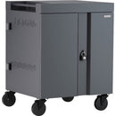 Bretford Cube Charge Cart 36 Ac,black Pumice