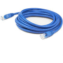 Add-on 7ft Blue Cat 5e Pvc Ethernet Cable Snagless Bubble Boot Rj-45 M/m