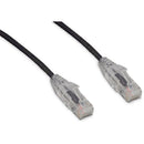 Enet Solutions, Inc. Cat6 Black 15ft Slim 28awg W/clear Boot