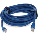 Add-on Addon 15ft Blue Cat 6a Pvc Ethernet Cable Snagless Bubble Boot Rj-45 M/m