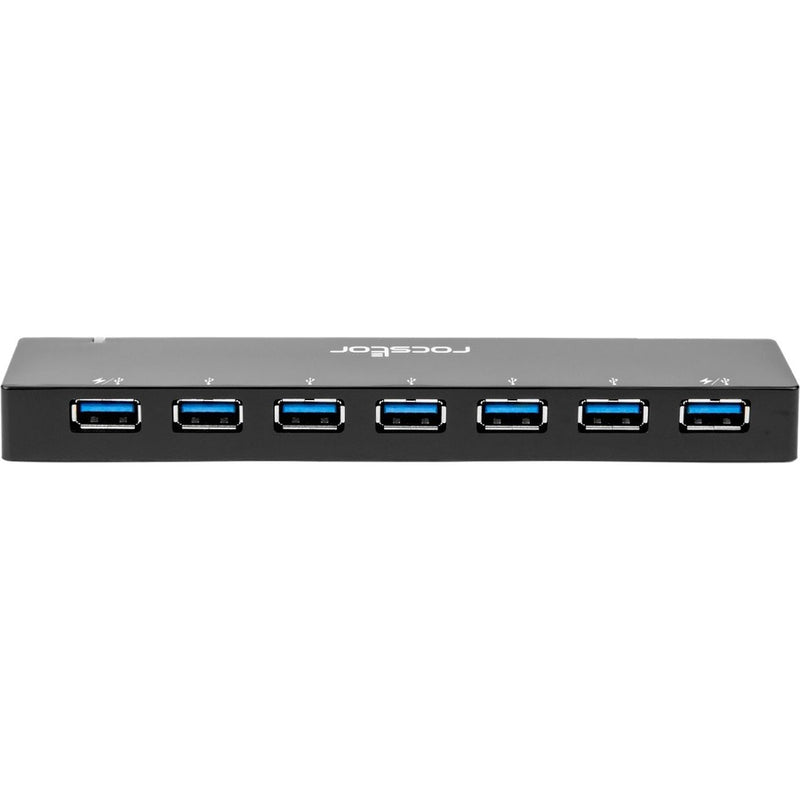 Rocstor 7-port Usb 3.0 Hub With Two Charging Ports - 2 X 1.5a Ports - Includes Cable & A