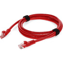 Add-on 9ft Red Cat 6 Pvc Ethernet Cable Snagless Bubble Boot Rj-45 M/m