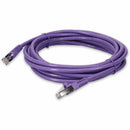Add-on 18ft Purple Cat 6 Shielded Pvc Ethernet Cable Snagless Easy Clear Boot Rj-45 M/m