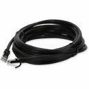 Add-on Addon 15ft Black Cat 6a Pvc Ethernet Cable Snagless Bubble Boot Rj-45 M/m