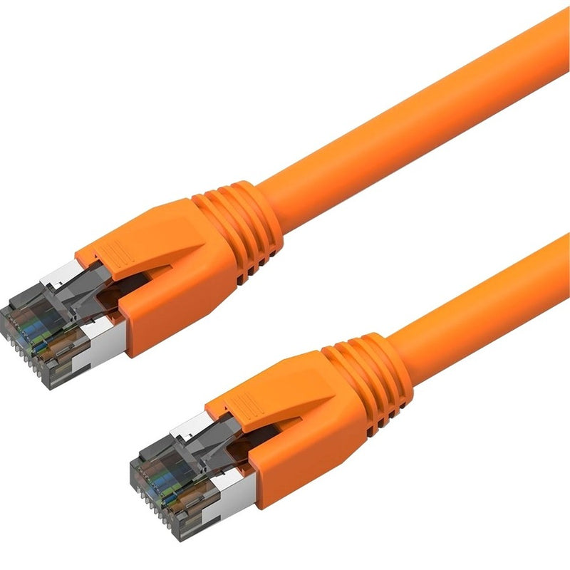 Axiom 10ft Cat8 Shielded Cable Orange