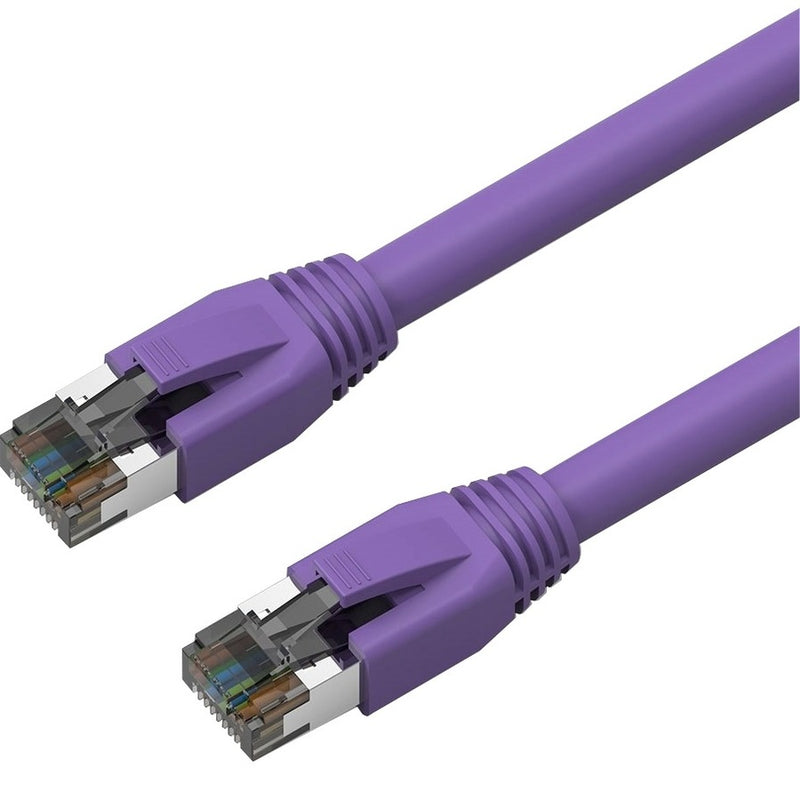 Axiom 10ft Cat8 Shielded Cable Purple