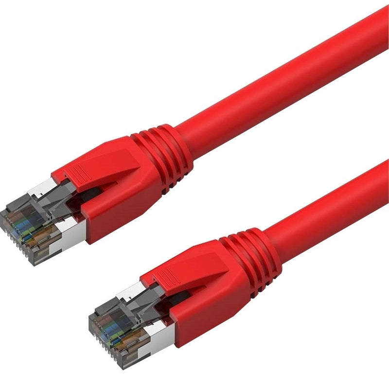 Axiom 10ft  Cat8 Shielded Cable (red)