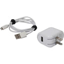 Add-on Addon 1m Usb 2.0 (a) Male To Lightning Male White Cable With Wall Plug