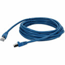 Add-on Addon 20ft Blue Cat 6a Shielded Pvc Ethernet Cable Snagless Easy Clear Boot Rj-4