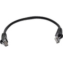 Add-on Addon 1ft Black Cat 6 Pvc Ethernet Cable Snagless Bubble Boot Rj-45 M/m