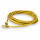 Add-on Addon 15ft Yellow Cat 5e Pvc Ethernet Cable Snagless Bubble Boot Rj-45 M/m