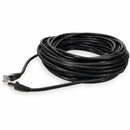 Add-on Addon 25ft Black Cat 6 Shielded Pvc Ethernet Cable Snagless Easy Clear Boot Rj-4