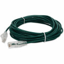 Add-on Addon 40ft Green Cat 6 Slim Pvc Ethernet Cable Snagless Clear-claw Rj-45 M/m