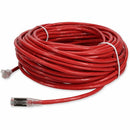Add-on Addon 100ft Red Cat 6 Shielded Pvc Ethernet Cable Snagless Easy Clear Boot Rj-45