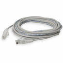 Add-on Addon 30ft White Cat 6 Slim Pvc Ethernet Cable Snagless Clear-claw Rj-45 M/m
