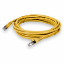 Add-on Addon 25ft Yellow Cat 6 Shielded Pvc Ethernet Cable Snagless Easy Clear Boot Rj-