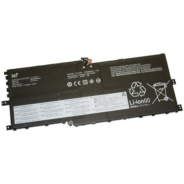 Battery Technology Bti Replacement Li-poly Battery L17m4p71, 4-cell, 15.36v, 3520 Mah