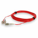 Add-on 2m Lc/sc M/m Om3 Red Fiber Patch Cbl