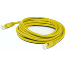 Add-on 14ft Yellow Cat 6 Pvc Ethernet Cable Snagless Bubble Boot Rj-45 M/m